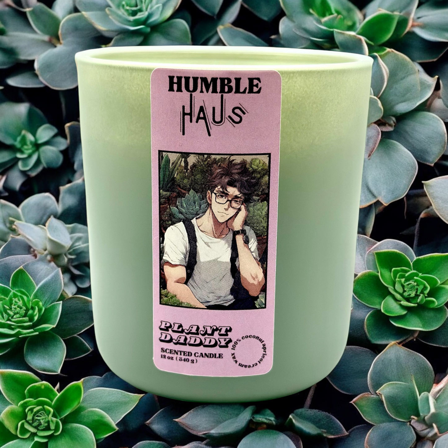 Plant Daddy 12oz wooden wick candle