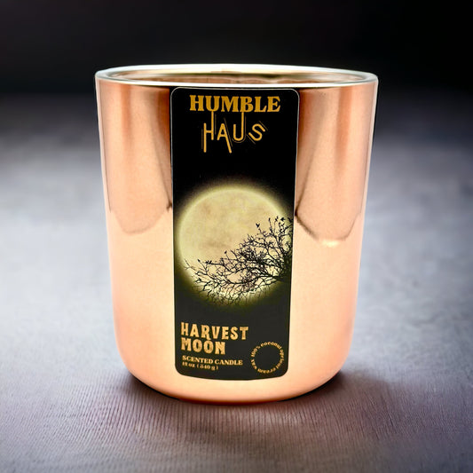 Harvest Moon 12oz wooden wick candle