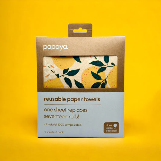 Papaya reusable paper towels 2 pack (Squeeze the Day)