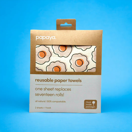 Papaya reusable paper towels 2 pack (Love You a Brunch)