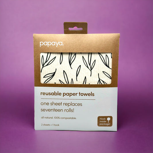 Papaya reusable paper towels 2 pack (Call Me Twiggy)