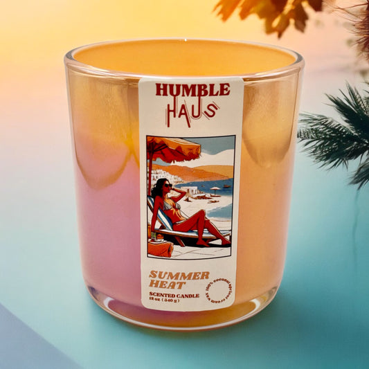 Summer Heat 12oz wooden wick candle