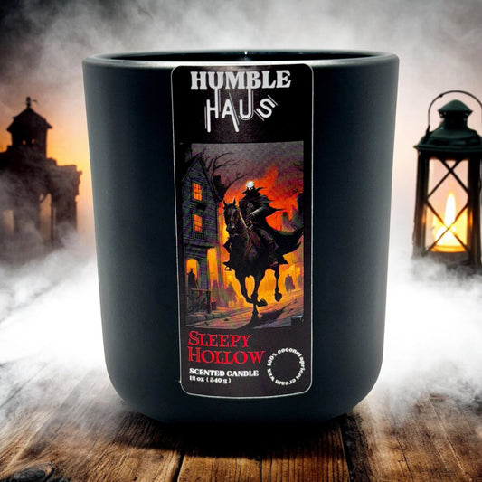 Sleepy Hollow 12oz wooden wick candle